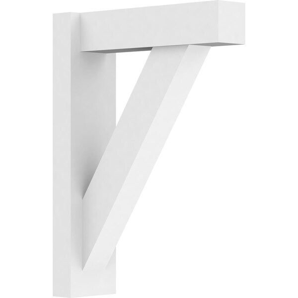 Ekena Millwork Traditional Architectural Grade PVC Outlooker with Block Ends, 5"W X 16"D X 22"H OUTP05X16X22TRA05 - main